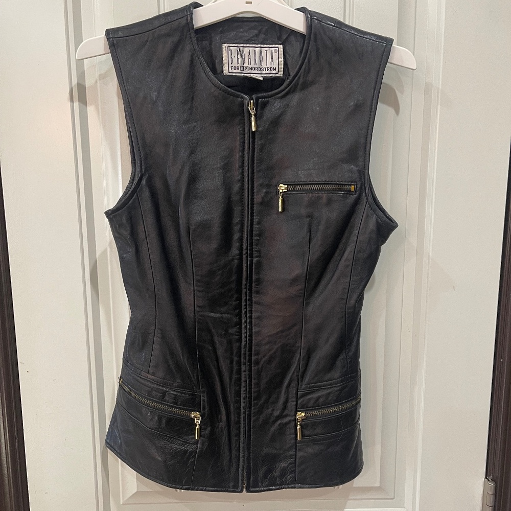 Vintage bb Dakota leather vest